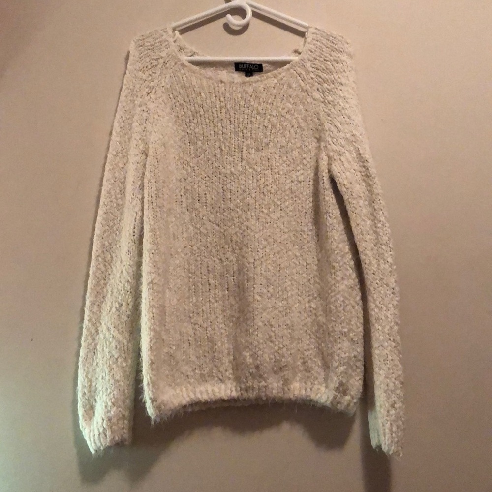 Fuzzy buffalo David Bitton sweater